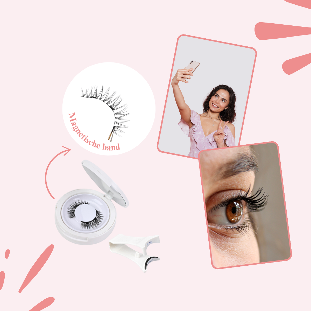 Magnetische Wimpers - Prachtige lashes in 3 sec.